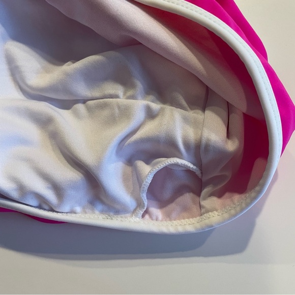 Singnier Two Piece Bikini Set NWOT Sporty Fuchsia High Cut Cheeky Bottoms Sz Lg - Picture 9 of 9